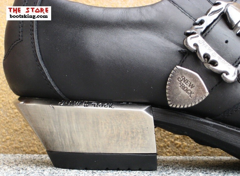 NEW ROCK BOOTS ROCK BOOTS M.7963 - C1 WIKO SCHWARZ GOTHIC SCHUH BIKERSCHUH GRÖSSE 39 BIS 46