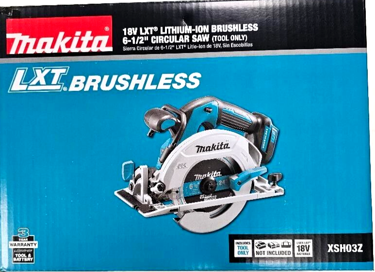NEW IN BOX Makita 18V XSH03Z Brushless Cordless 6 1/2" Circular Saw LXT 18 Volt
