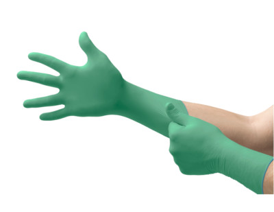 50 Ct Microflex 93-360 Chemical Resistant Cleanroom Gloves 8 mil Large Exp 2/24