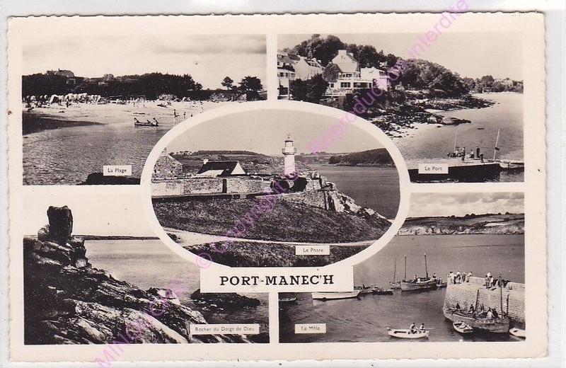 Cpsm 29920 Port Manech Multivues  5vues Edt Artaud Ca1956