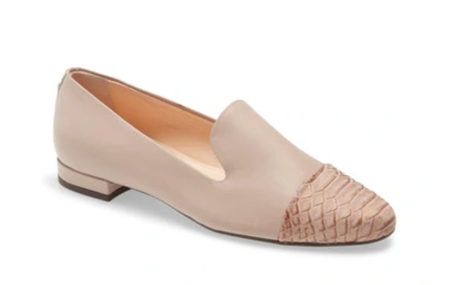 

AGL ATTILIO GIUSTI LEOMBRUNI Кожаные лоферы Poudre с тиснением под змею и носком 41 11, Розовый