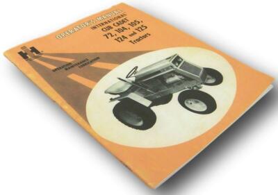Cub Cadet International 72 104 105 124 125 Tractor Owners Operators Manual