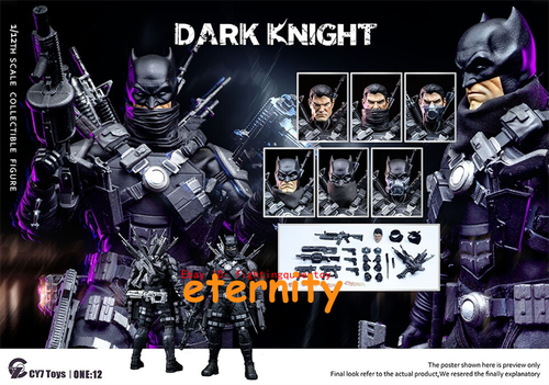 1/12 Cy7toys ダークナイト ボーナスヘッド付 CY7 Toys 1/12 Batman Dark Knight 6