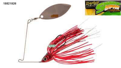 SPINNER BAIT SHARP SPIN 1/2 OZ COLOR RED HOT 14 GR SPINNING RAPTURE 18821826