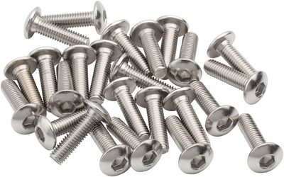 BikeFit Cleat Screws, 25-Pack, 20mm, Universal / Look / Shimano Compatible, 4mm