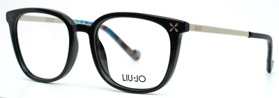 LIU JO LJ2637 001 Black Womens Square Full Rim Eyeglasses 51-17-135 B:41
