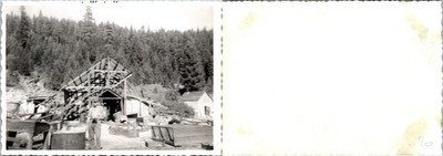 1956 One Armed Man "Honey Bear" Posing at Walker Mine CA FOUND B+W Photo 098
