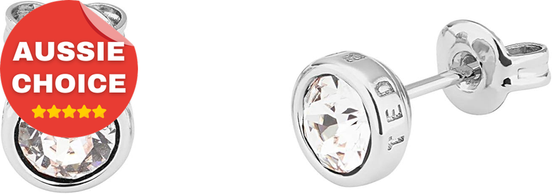 London Sinaa Crystal Stud Earrings Elegant Fashion Jewelry Gift Women