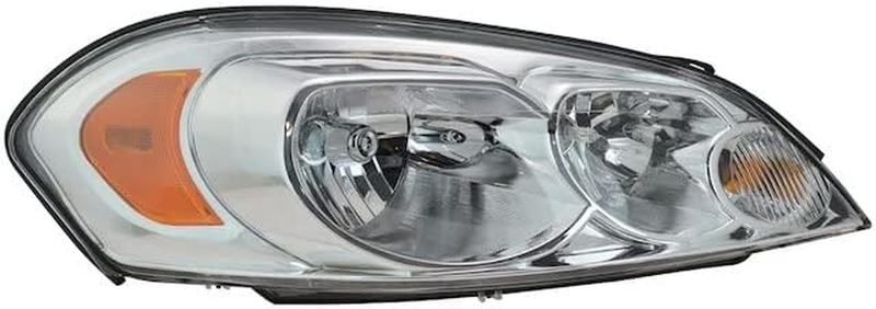Right Passenger Side Headlight Assembly Compatible with 2006-2013 Chevy Impala