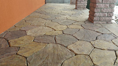 Concrete molds pavers casting concrete garden panths stone patio sold 6 pcs S34