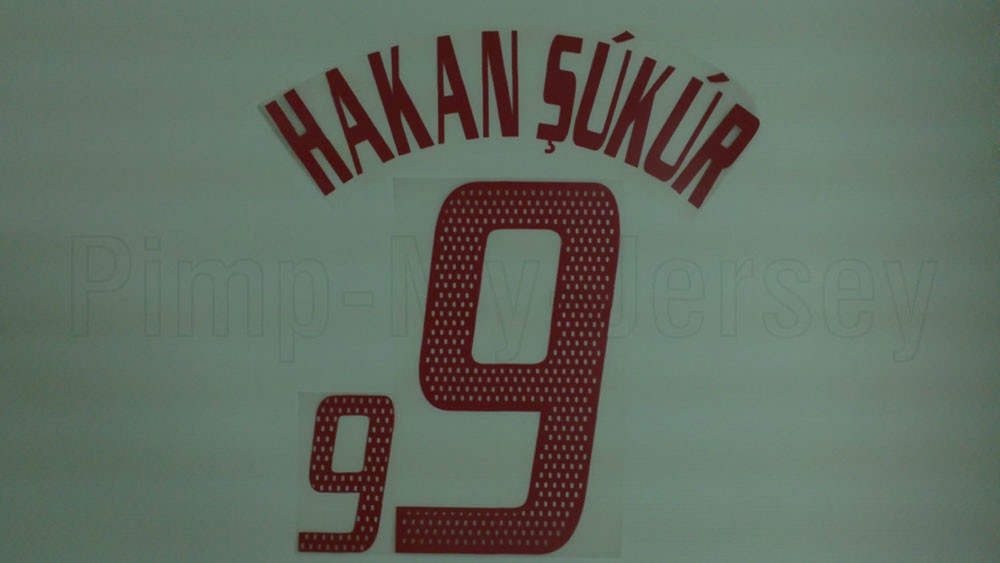 トルコ代表 Hakan Sukur 9番ユニフォーム トルコ代表 Hakan Sukur 9番ユニフォーム