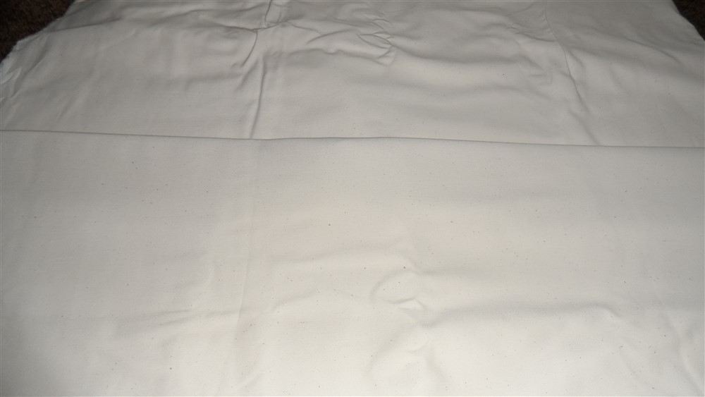 4 1/2 Yds Unbleached Muslin Twill Weave Cotton Fabric 60