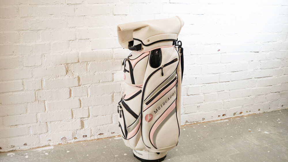 Motocaddy Cartbag Weiss Schwarz Pink Golftasche Golf bag #1144