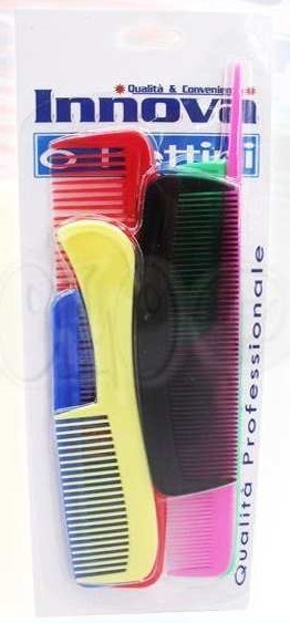 Set 6 Pettini Innova Varie Lunghezze Colore Capelli Cura Donna moc