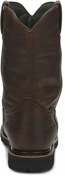 Pre-owned Justin Boots Wk4711 Miner Comp Toe Brown Composite Waterproof Insulated Safety