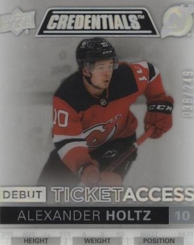 2021-22 Upper Deck Credentials - Alexander Holtz #DTA-AH