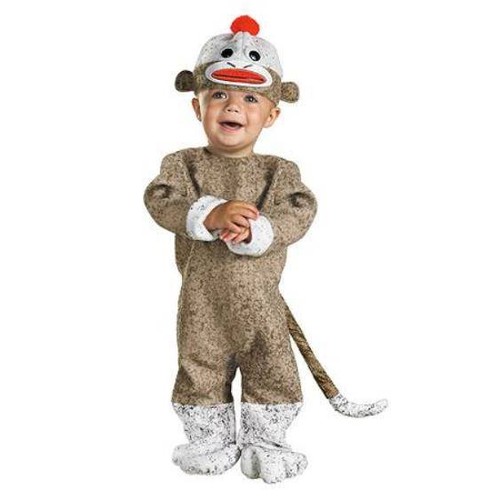 SOCK MONKEY TODDLER COSTUME SIZE 12-18 MO NWT