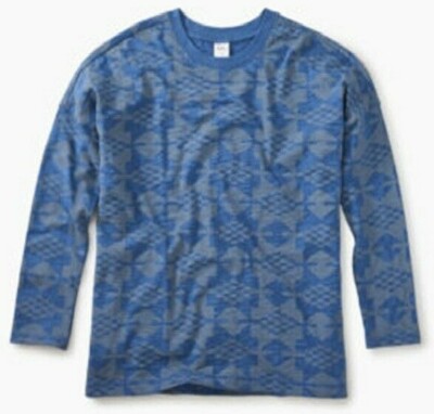 TEA COLLECTION  Dakota Geo Boxy  L/S Shirt -  - NWT Girls 7