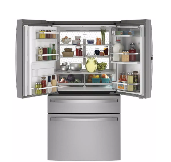 GE Profile 36" Smart 4-Door French-Door Refrigerator / Door in Door PVD28BYNFS