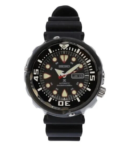 Pre-owned Seiko Men's Watch Srp655 Prospex Sea Diver 200m Black Dial Automatic 50mm