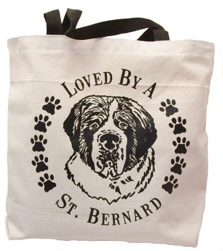 Loved By A St. Bernard Tote Bag New  MADE IN USA