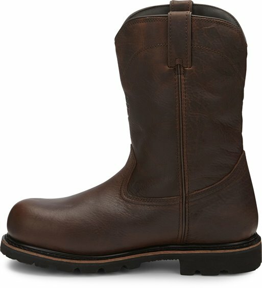 Pre-owned Justin Boots Wk4711 Miner Comp Toe Brown Composite Waterproof Insulated Safety