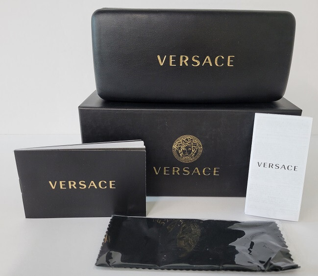 Pre-owned Versace 4358 Sunglasses Women's White 40187 Authentic In Gray