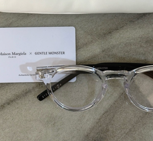 Pre-owned Gentle Monster X Maison Margiela Mm116 Translucent Clear Mm116-c1 In Muticolor