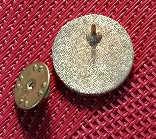 Cokesbury U.S.A. Enamel Lapel Pin CHRISTIAN EDUCATOR Blue White Red Gold