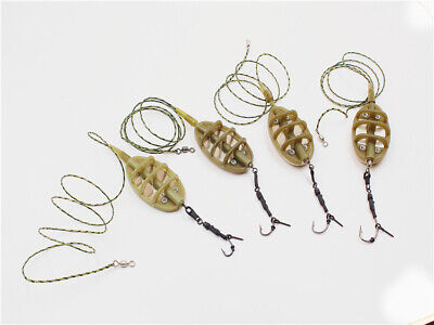 Carp Fishing Method Feeder Tackle Hooks Rig Hair Group Lead Core Weight 15-50g