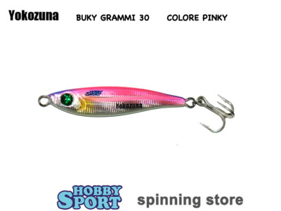YOKOZUNA BUKI 30 GR COLOR IYB03 PINKY SILVER  6,2 CM METAL JIG  SPINNING MARE