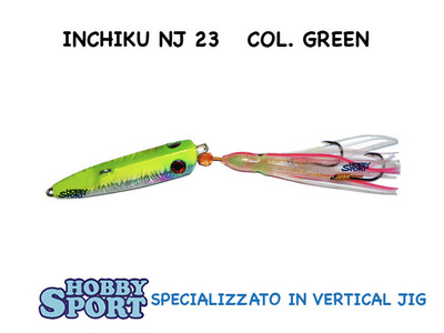INCHIKU JIG SALTY RUBBER 150 GR NJ 23 VERDE VINCENT MARE BARCA PAGELLO CERNIA
