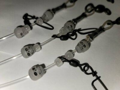 Bloodline tackle 3 pack 5ft 400lb shark surf fishing leader w 15/0 Duratin hook