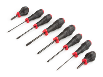 Tekton DRV43016 High-Torque Black Oxide Screwdriver Set, 8 Pc MADE IN USA