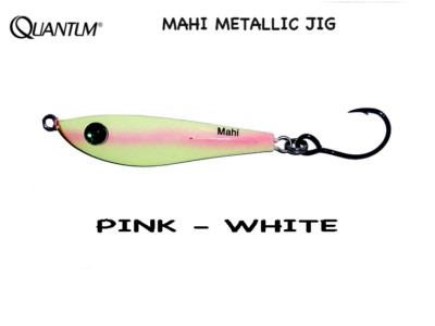 MAHI 40 GR COL WHITE PINK METALLIC QUANTUM JIG  PER SHORE SPIN 3447601