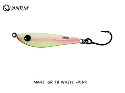 MAHI 18 GR COL PINK WHITE  METAL JIG QUANTUM  PER SHORE SPIN  MARE 3447401