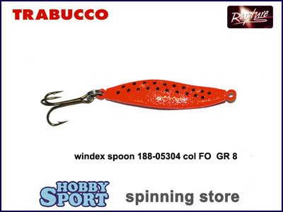 SPOON WINDEX SPOON  COL. FO ORANGE gr 8 CM 5 ONDULANTE X TROTA - RAPTURE