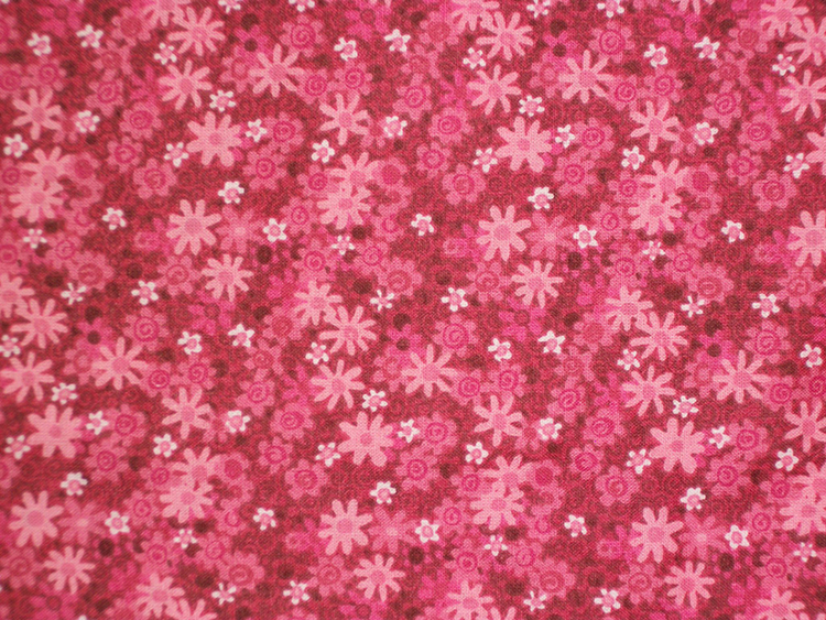 Vintage Pink Packed Tiny Multi Tonal  Daisies  52 X 42      Shy of 1 1/2 yards