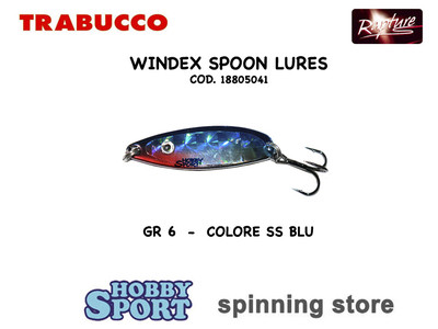 ONDULANTE  WINDEX SPOON  COL SS BLU  gr 6  cm 4.5 X TROTA - RAPTURE TRABUCCO
