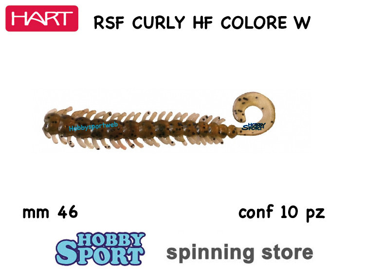 HART CURLY HF COLOR W WATERMELON IHCH46W SILICONICO 46mm ROCK FISHING SPINNING