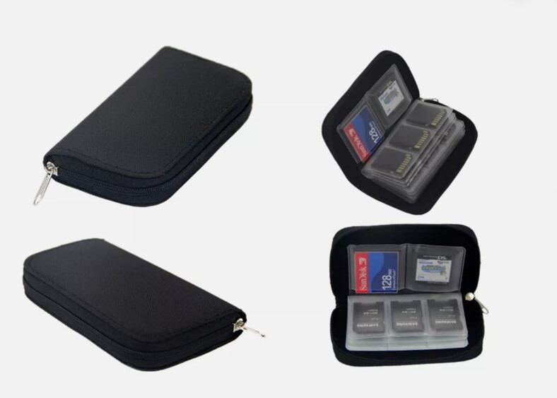 22 Slots Memory Card Storage Bag for CF/SD/Micro SD Carrying Case Holder Wallet