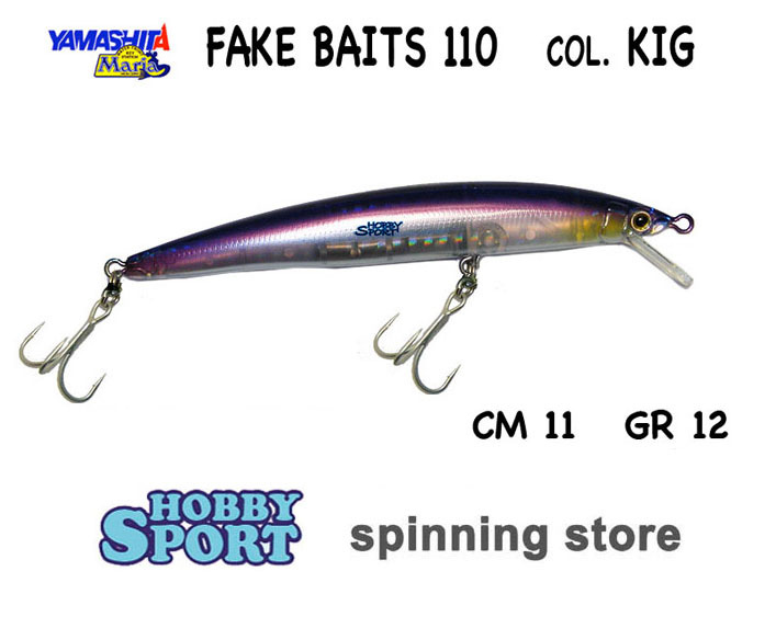 FAKE BAITS 110 COLORE KIG YAMASHITA MARIA MINNOW FLOATING 12 GR SPINNING 502985