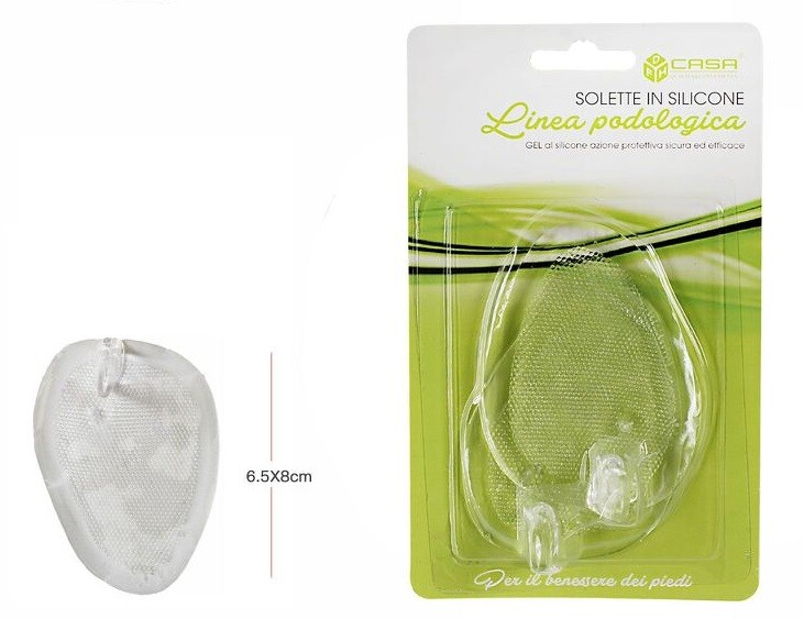 Coppia Solette Gel Silicone Morbido Cura Protezione Sottopiede Piedi 64439 dfh