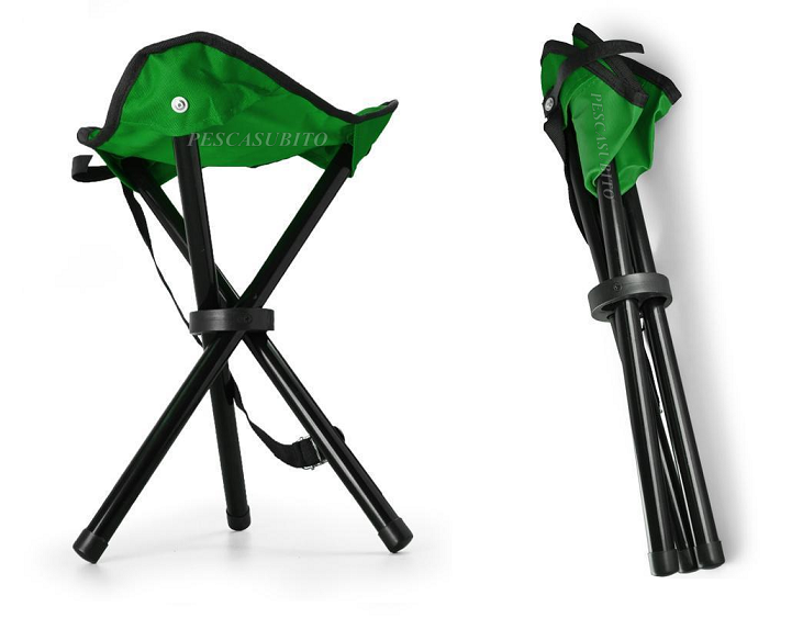 sedia sgabello Seggiolo Pieghevole Ignesti con Schienale e Borsa