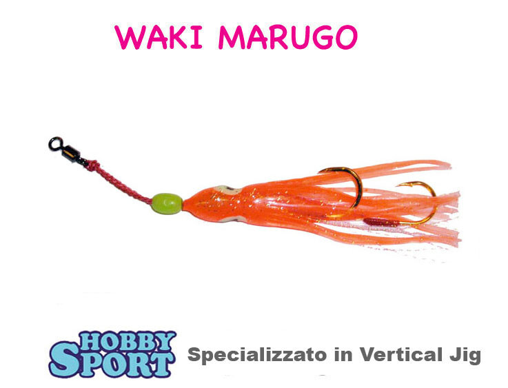 ASSIST HOOK CON POLIPETTO RICAMBIO 7,5cm COL 20 ARANCIO x INCHIKU WAKI S 012210