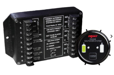 Brand New!  Fireboy-Xintex ES-5000 Engine Shutdown System w/ Round Display