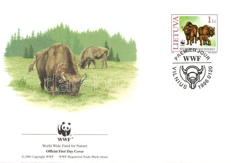 World Wildlife Fund (WWF) First Day Cover Lithuanian Stamps