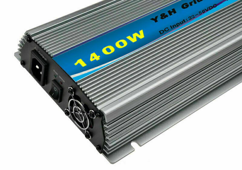 1400W Solar Grid Tie Micro Inverter DC30-46V to AC110V for 30V/36V PV Panel MPPT