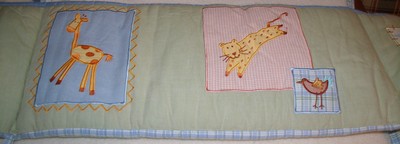 kidsline malawi bumper pad safari zoo jungle pre owned very good