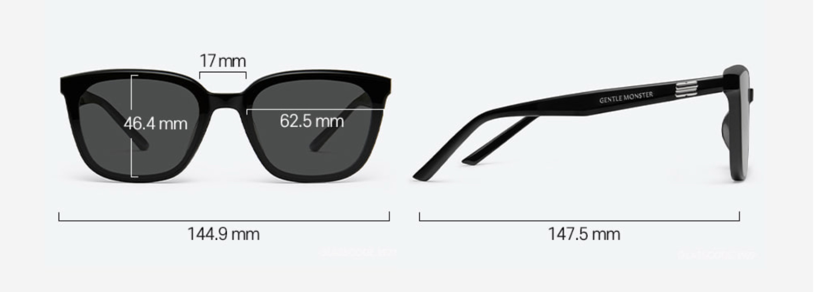 Pre-owned Gentle Monster Authentic  2024 Pino 01 Acetate Black Sunglasses